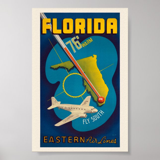 Florida USA Vintage Poster 1938 (Vorne)