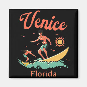 Florida Venice Fl Surfer Surfen Strand Angeln Pier Magnet