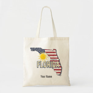 Florida Vereinigte Staaten Retro-Karte Vintage USA Tragetasche