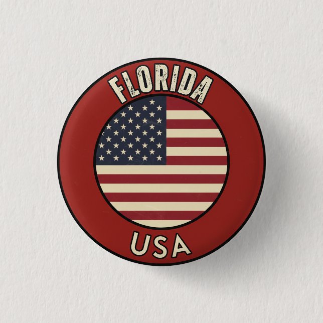 Florida Vereinigte Staaten von Amerika Button (Vorderseite)