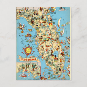 Florida Vintag Funny Postcard Postkarte