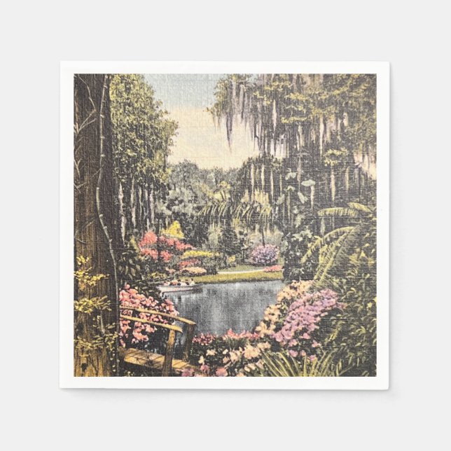 Florida Vintag Napkin Serviette (Vorderseite)