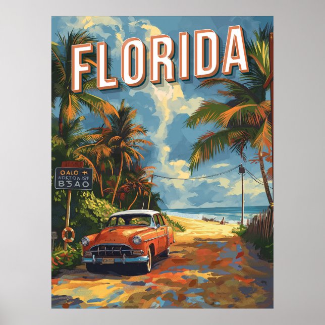 Florida Vintag Poster (Vorne)