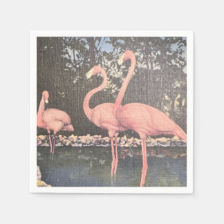 Florida-Vintage-Flamingos Serviette
