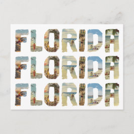 Florida Vintage inspirierte Postkarten-Sammelkarte Postkarte