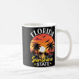 Florida Vintage Palmenstrand Sonnenuntergang Troca Kaffeetasse