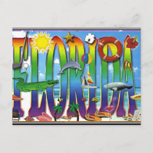 Florida Vintage-Postkarte Postkarte