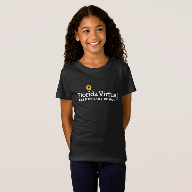 Florida Virtual Elementary School | Mädchen für Ju T-Shirt (Vorne ganz)