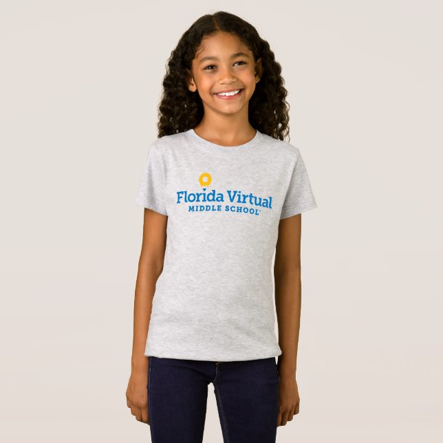 Florida Virtual Middle School, Mädchen T-Shirt (Vorne ganz)