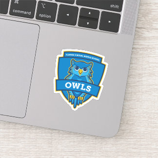 Florida Virtual Middle School Owl Sticker