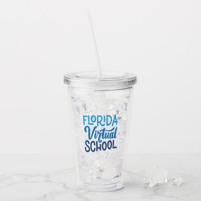 Florida Virtual School Acrylic Tumbler Acryltrinkbecher (Vorderseite Ice)