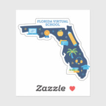 Florida Virtual School - Staat der Florida Sticker