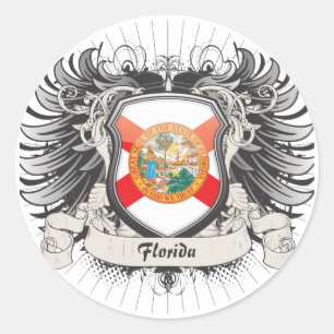 Florida Wappen Runder Aufkleber