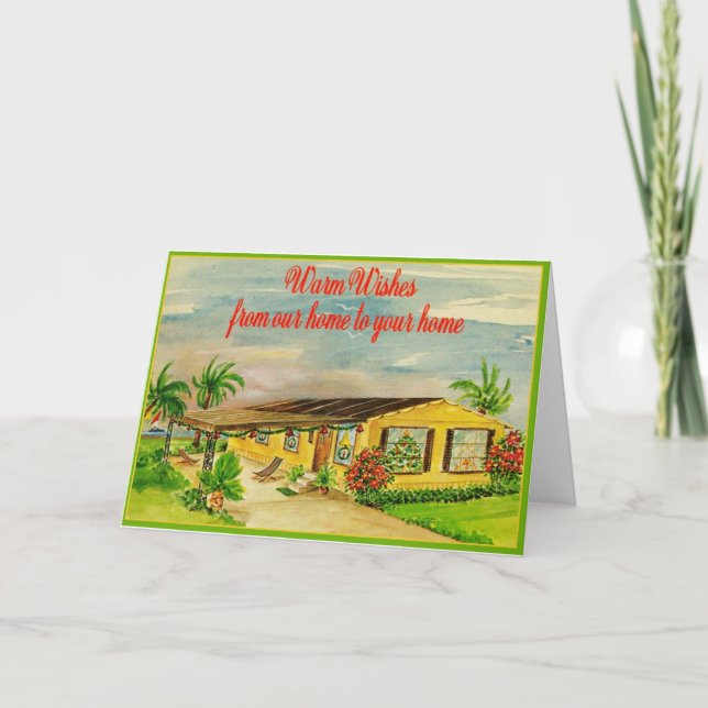 Florida Warm wünscht Urlaub Karte (Vorderseite)