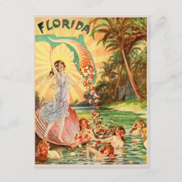 Florida Water nymphs Vintage touristische Abbildun Postkarte
