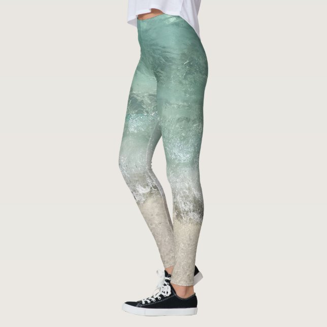 Florida Water Türkis Green Ocean Beach Leggings (Links)