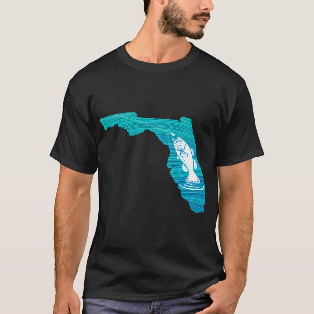 Florida Wave Angeln T-Shirt (Vorderseite)