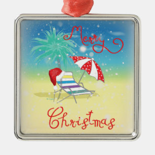 Florida-Weihnachten Feiertag-Wunderlich Silbernes Ornament