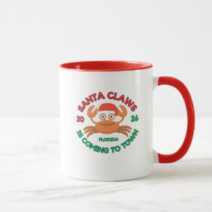 Florida Weihnachts-Kaffeetasse Santa Claws Tasse