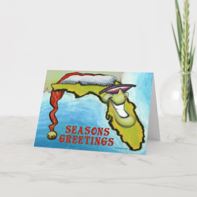 Florida Weihnachtskarte Feiertagskarte (Vorderseite)