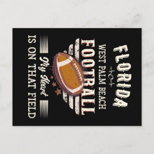 Florida West Palm Beach American Football Postkarte