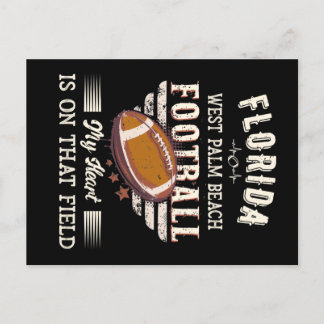 Florida West Palm Beach American Football Postkarte
