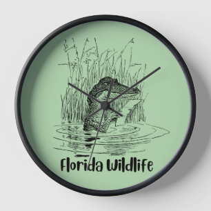 Florida Wildlife Clock Uhr