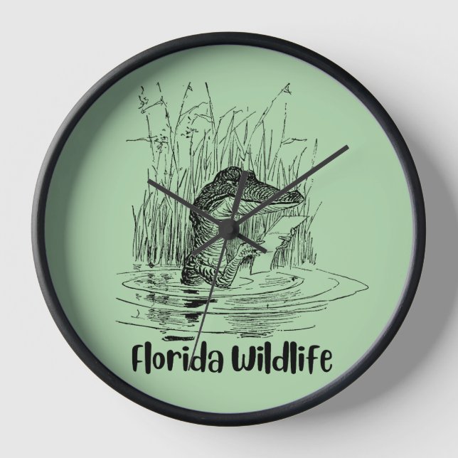 Florida Wildlife Clock Uhr (Vorderseite)