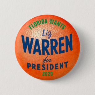 Florida will Liz Warren 2020 Button
