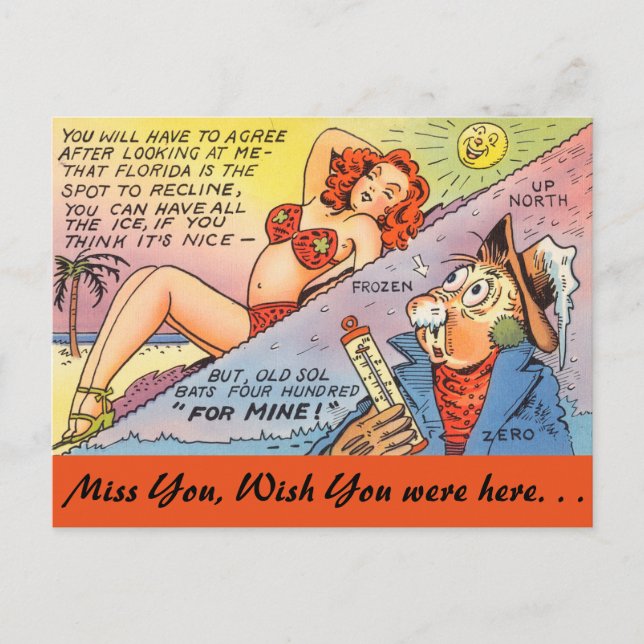 Florida, Winters Postkarte (Vorderseite)