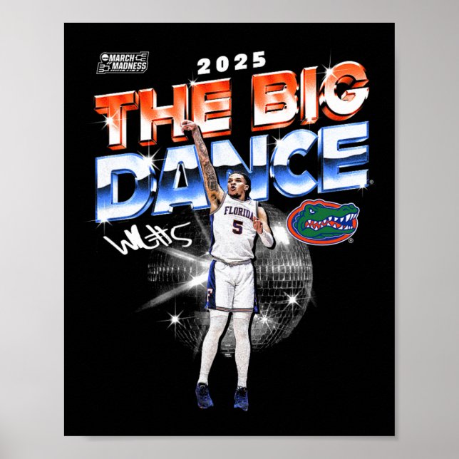 Florida wird Richard NCAA Final Four 2025 Herren S Poster (Vorne)