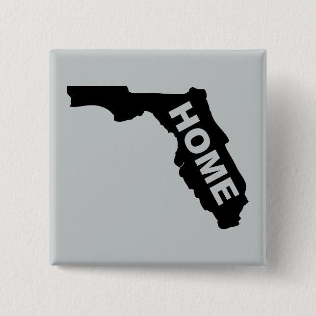 Florida Zuhause Button Abzeichen Sunshine Staat (Vorderseite)