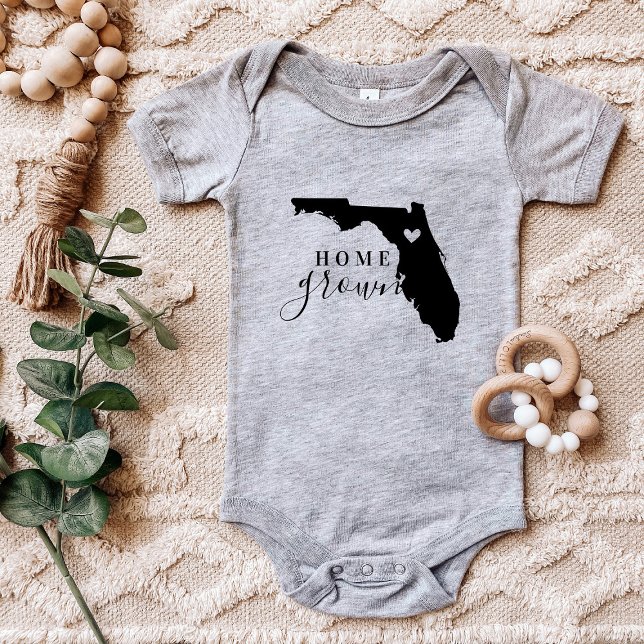 Florida Zuhause Grown Staat T-Shirt Baby Strampler (Von Creator hochgeladen)