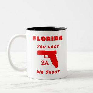 Florida Zweite Änderung Freiheit Zweifarbige Tasse