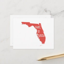 Floridas Roter Floriden aus Florida geformt Florid Postkarte