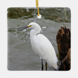 Floridas singender Reiher Keramikornament