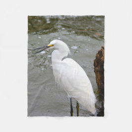 Floridas singender Silberreiher Fleecedecke