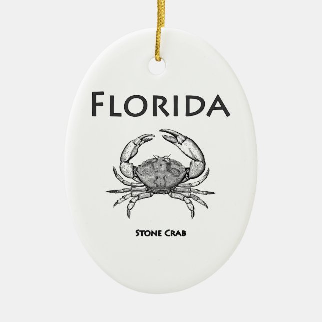 Floridasteinkrabbe Keramikornament (Vorne)