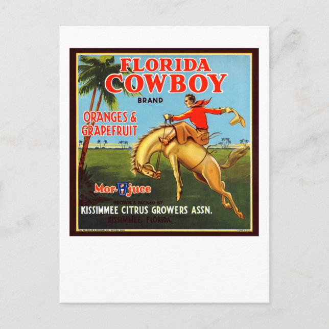 Floriday Cowboy Postkarte (Vorderseite)