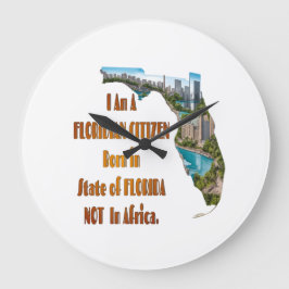 Floridian Citizen Große Wanduhr