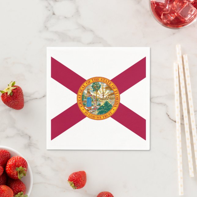 Floridian Flag, Flag of Florida Serviette (Beispiel)