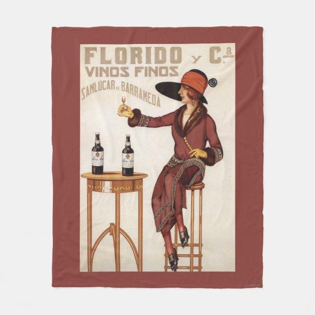 Florido Vinos Finos - Sanlucar de Barrameda Fleecedecke (Vorderseite)