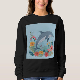 Floriger Delfin Sweatshirt