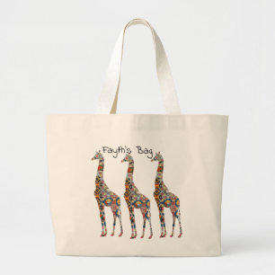 Florillas Giraffe Tote Bag Jumbo Stoffbeutel