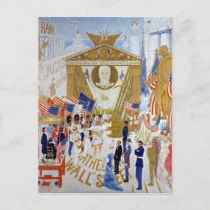Florine Stettheimer Die Kathedralen der Wall Stree Postkarte