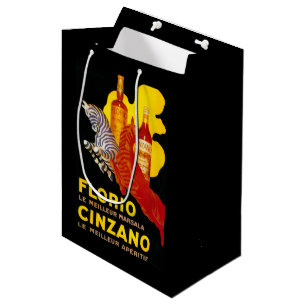 Florio Cinzano Vintage Poster Europa Mittlere Geschenktüte