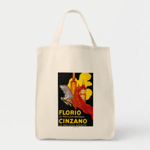 Florio Cinzano Vintage Poster Europa Tragetasche