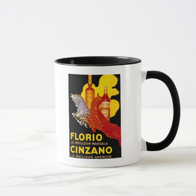 Florio Cinzano Vintages Poster Europe Tasse (Rechts)