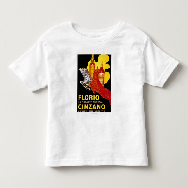 Florio Cinzano Vintages PosterEurope Kleinkind T-shirt (Vorderseite)