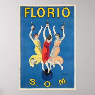 Florio S.O.M. Vintage Essen&Trinken Poster von